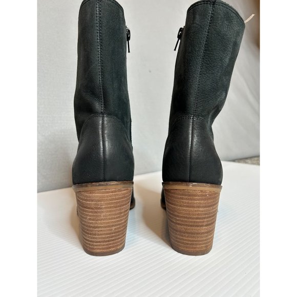 Lucky Brand Size 9M Suede Block Heel Western Casual Mid Calf Boots - Picture 3 of 9